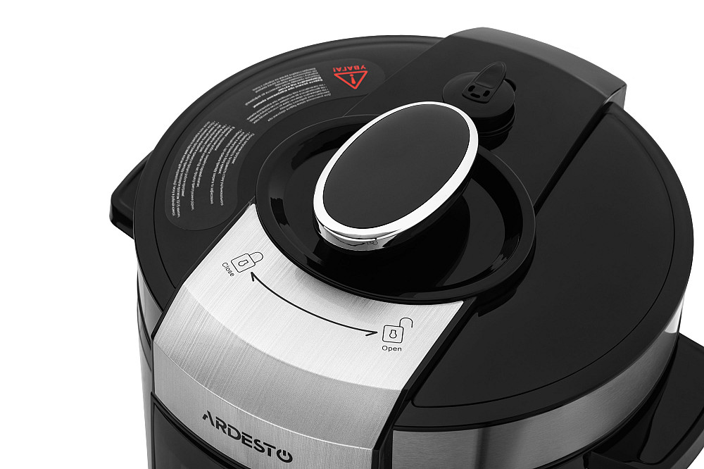 Мультиварка-скороварка ARDESTO, 900Вт, чаша-6л, електронне керув., книга рецептів, метал/пластик, сірий Киев - изображение 11