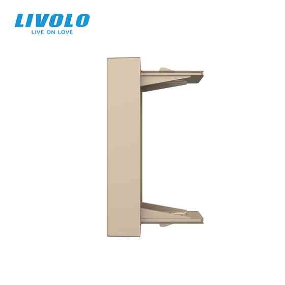 LIVOLO Заглушка для розетки LIVOLO, золота, модуль 22.5×45 мм, 0.5 поста (VL-FCMB-1AP) Коломия