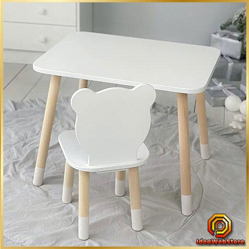 Детский комплект мебели столик и стульчик для рисования, столик из дерева для малыша для обучения и творчества Киев - изображение 1