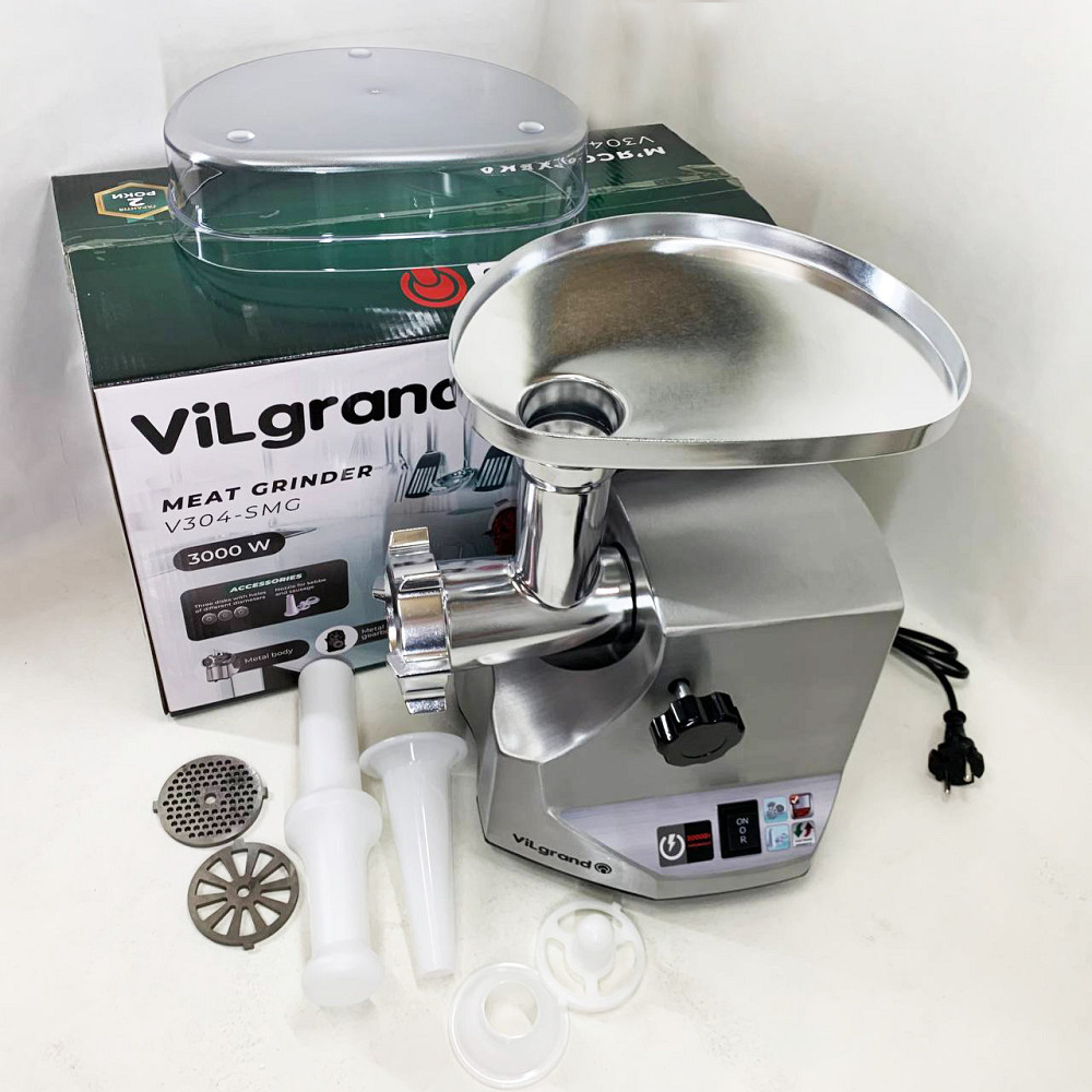 Електрична м'ясорубка багатофункціональна 2 швидкості, Електром'ясорубка побутова з насадкою для кебабу XB-60 Львів - фото 12