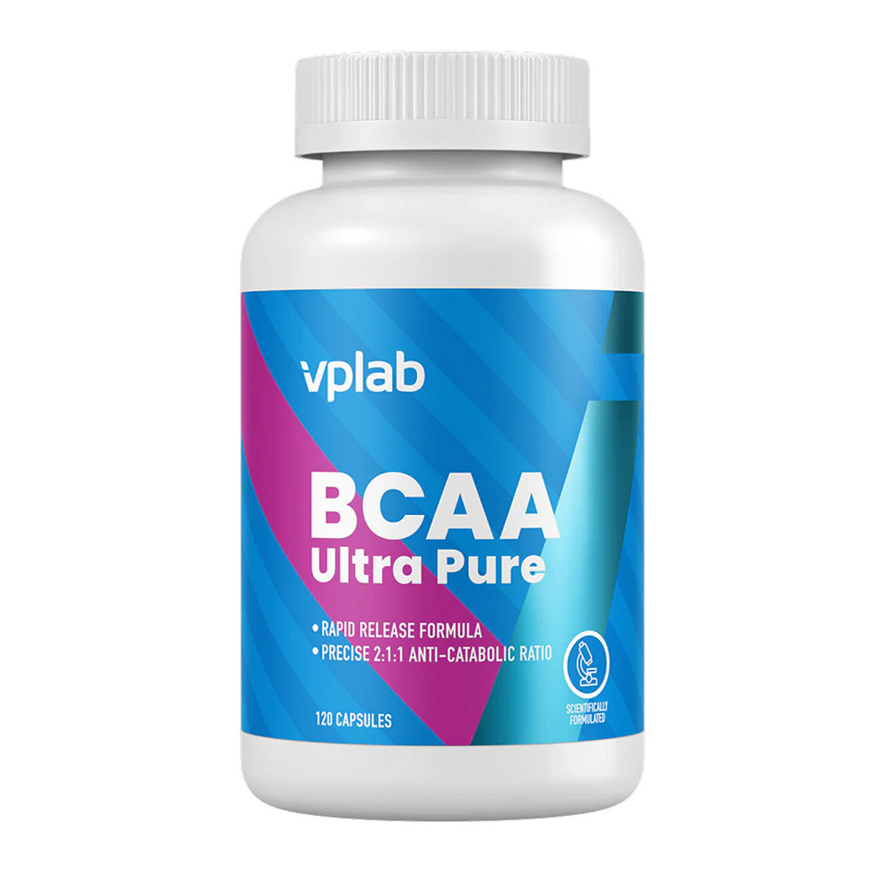 Амінокислоти BCAA VPLab BCAA Ultra Pure 120 капс Київ - фото 1