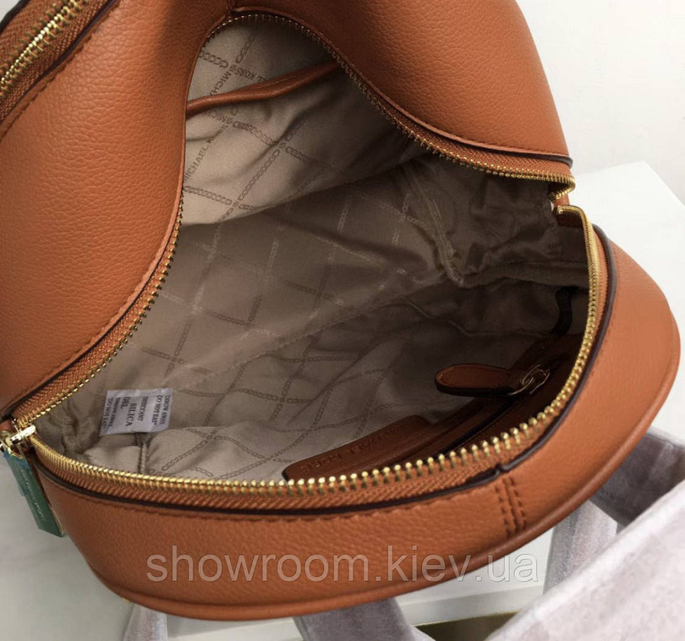 Женский рюкзак Michael Kors Rhea Zip G Brown Lux Киев - изображение 3