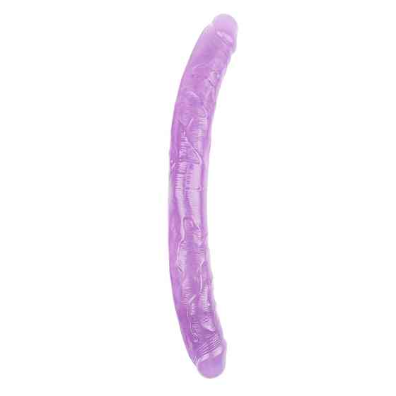Фаллоимитатор двухсторонний фиолетовый Chisa Hi-Rubber 46 см *4,7 см Sex Aura Киев