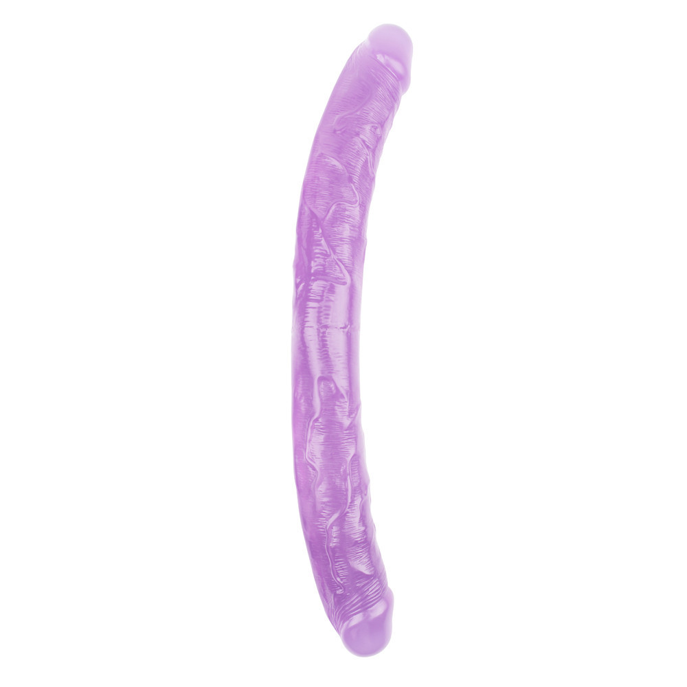 Фаллоимитатор двухсторонний фиолетовый Chisa Hi-Rubber 46 см *4,7 см Sex Aura Киев - изображение 2