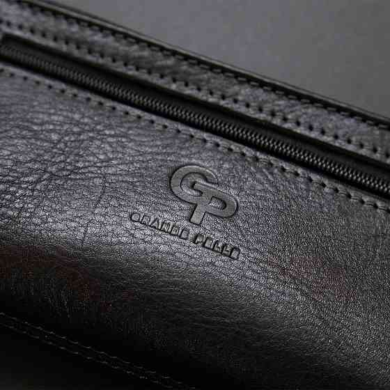 Ключниця з монетницею GRANDE PELLE 11371 Чорний Київ
