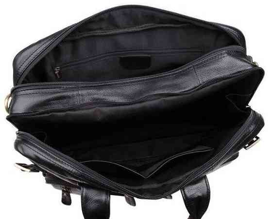 Сумка чоловіча Vintage 14219 трансформер Чорна Київ