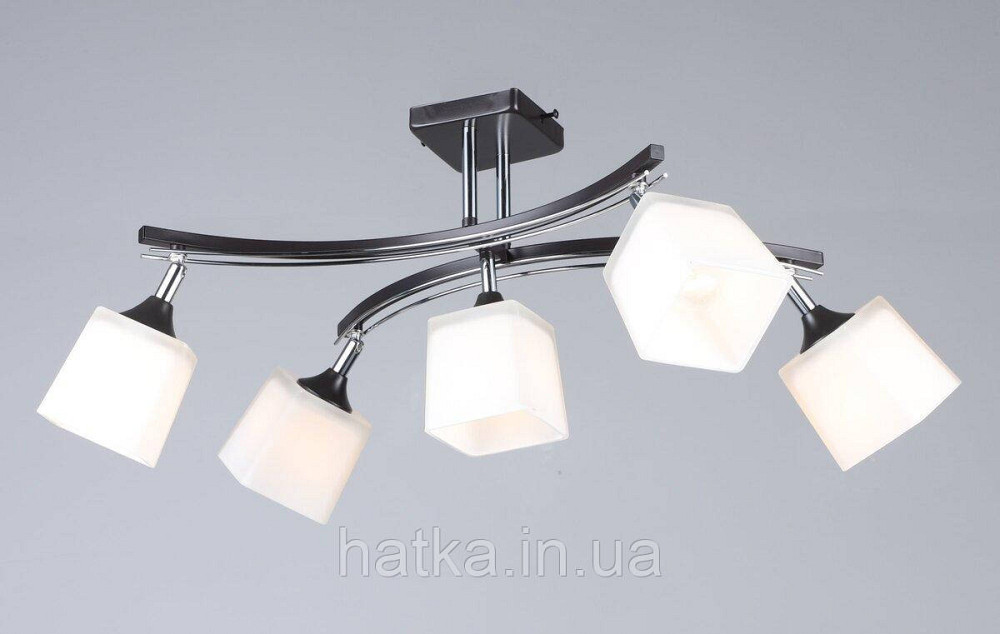 Люстра B N1435/5 BK+CH (Чорний + Хром) Київ - фото 1