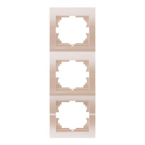 DERIY перлинно-білий металік Рамка вертикальна 3-а Лезард Житомир - фото 1