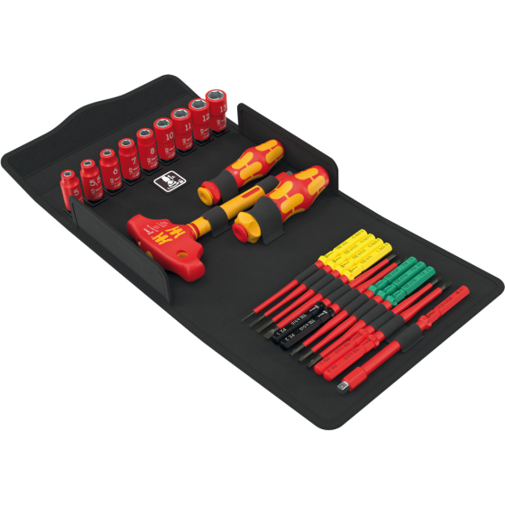 Викрутки діелектричні з тріскачкою Wera з комплектом насадок+набір торцевих головок і Т-подібна викрутка 25од. 05006632001 Одеса