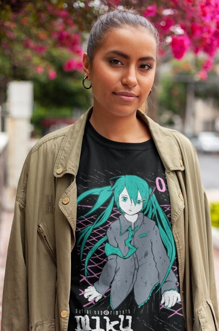 Футболка для мальчика аниме Сериал Експериментс Лаин Лаин оверсайз (рост от 165 до 180 ) Черний AnimeJ0938m Днепр - изображение 3