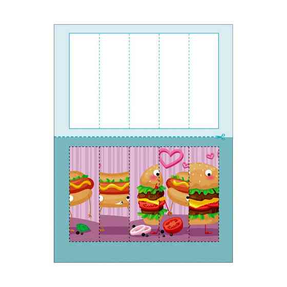 Розвиваючі зошити "Смаколики" 20409 пазли-розрізалки Вінниця