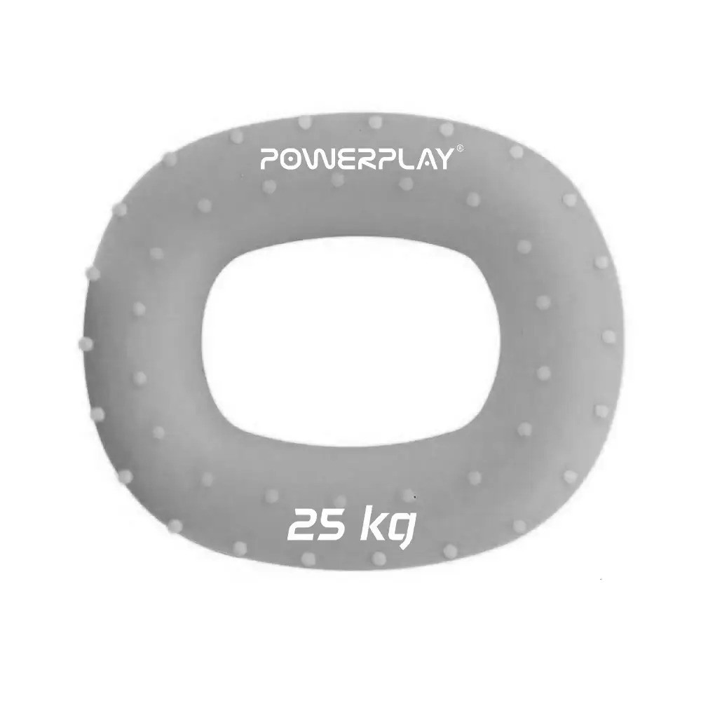 Еспандер кистьовий силіконовий PowerPlay PP-4337 Hand Grip Large 25 кг (Сірий) Луцьк - фото 1