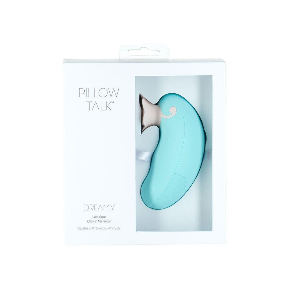 Розкішний вакуумний кліторальний стимулятор Pillow Talk - Dreamy Teal із кристалом Swarovski Sex Aura Київ - фото 6