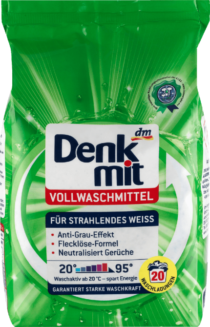 Denk mit стиральные порошки для белого 20 пр. Германия Киев - изображение 1