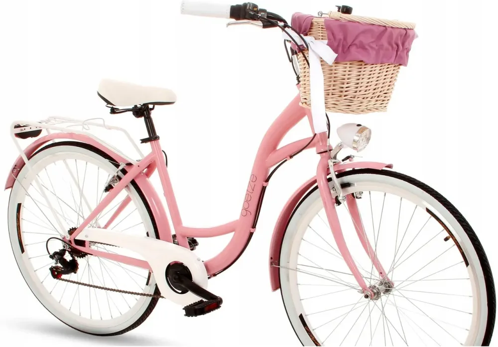 Велосипед Goetze Damski Mood 28 7B Shimano Kosz Рожевий Київ - фото 1