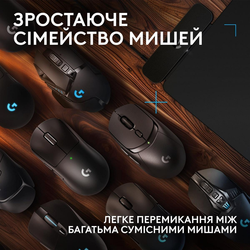 Ігрова поверхня Logitech G PowerPlay 2 Black (947-000003) ( Чорний ) Харків - фото 4