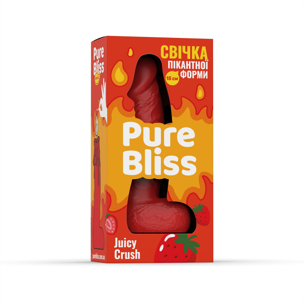 Свеча член Pure Bliss Juicy Crush Red, 15 см Sex Aura Киев - изображение 6