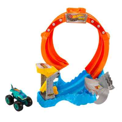 Автотрек Hot Wheels Monster Trucks Монстро-атака акули (JFR08) Вінниця