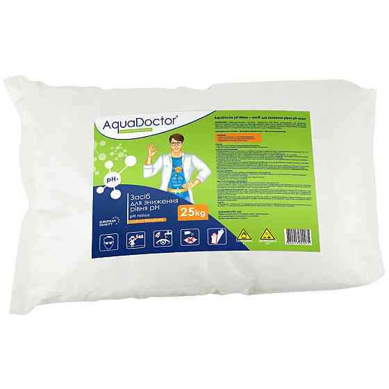 Засіб для зниження рН в басейні AquaDoctor pH Minus 25 кг Київ