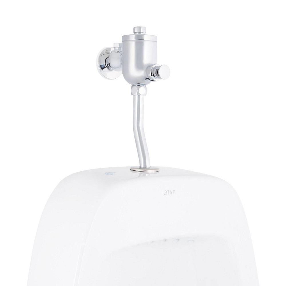 Пісуар підвісний Qtap Crow з краном-дозатором 390х330х660 White QT0588112HW Київ - фото 3