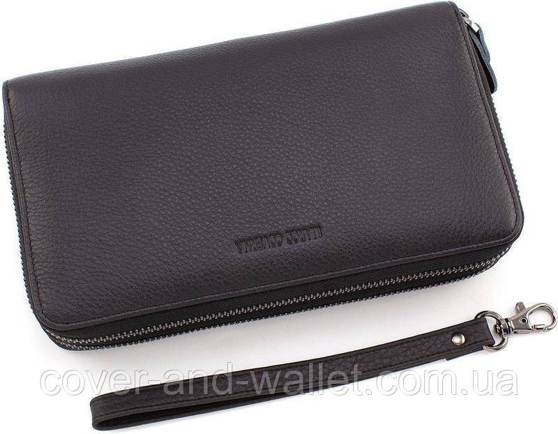 Елітний чоловічий гаманець клатч на дві блискавки із гладкої шкіри Marco Coverna 5902B/Q Київ - фото 1