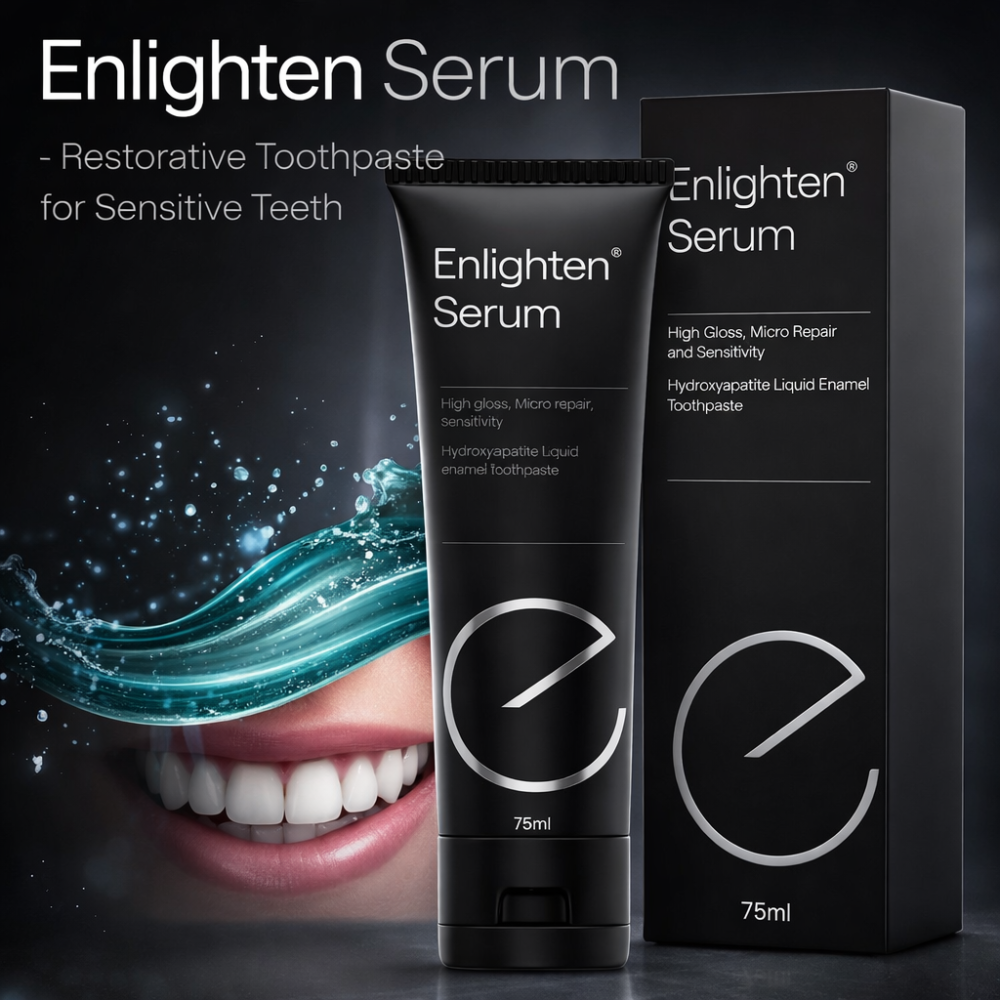 Зубна паста Enlighten Serum для чутливих зубів 75 мл | Відновлення емалі, гідроксиапатит, захист від карієсу, м'ята Київ - фото 1