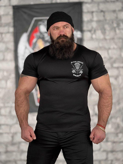 Тактична потоотводна футболка SABUR Не сси вивезу black ВТ5080 Одесса - изображение 2