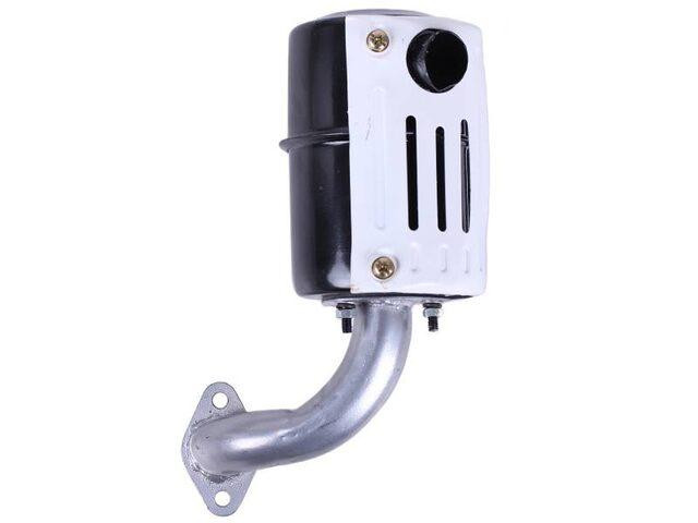 Глушитель с коленом SH (Зубр) на дизельный двигатель 180N Мукачево - изображение 3