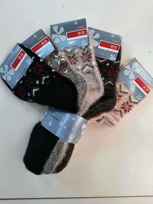 Зимние женские носки Корея Finox ангора (3 шт в наборе) размер 36-40 Киев - изображение 9