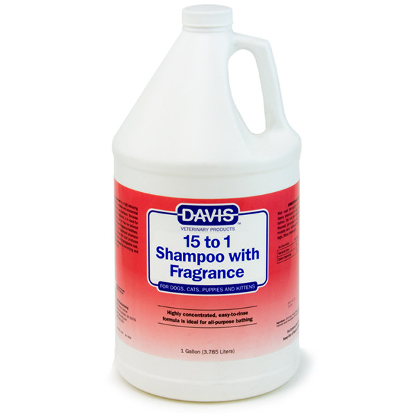 Davis 15 to 1 With Fragrance ДЕВІС 15:1 шампунь з ароматом для собак і котів, концентрат Київ - фото 1