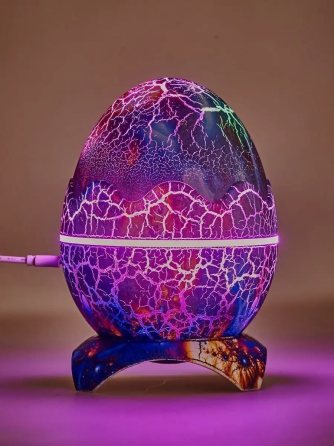 Ночник проектор "Яйцо дракона" з пультом (Розовый / Белый) Київ