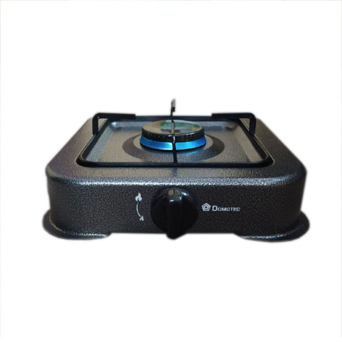 Серая газовая плита Domotec MS-6601 с 1 конфоркой – компактная и удобная в использовании. Киев - изображение 2