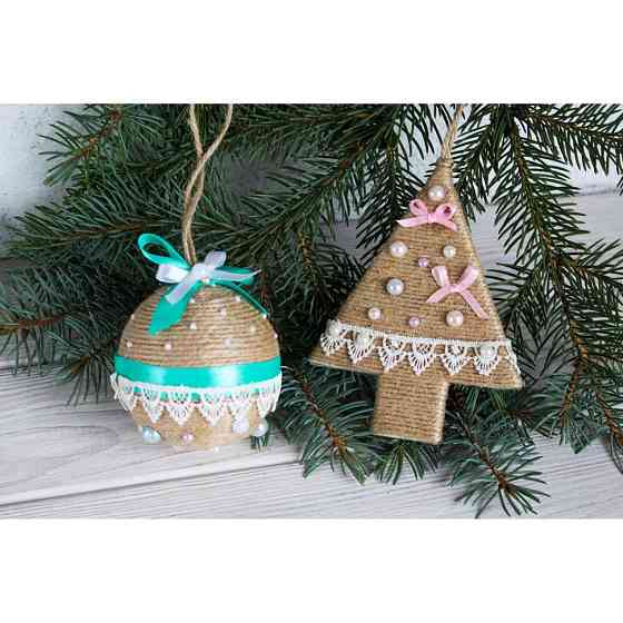 Дитячий набір творчості «Декорування іграшки на ялинку» НГ-003 2 основи Вінниця