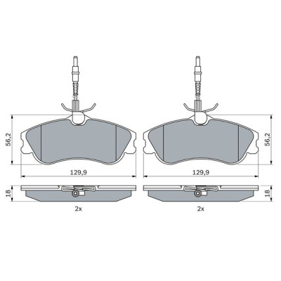 Гальмівні колодки Bosch 0 986 424 223 Вінниця - фото 2
