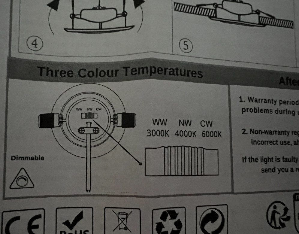 Набор светильников врезных, 6 шт, с регулированием освещением. Харьков - изображение 3