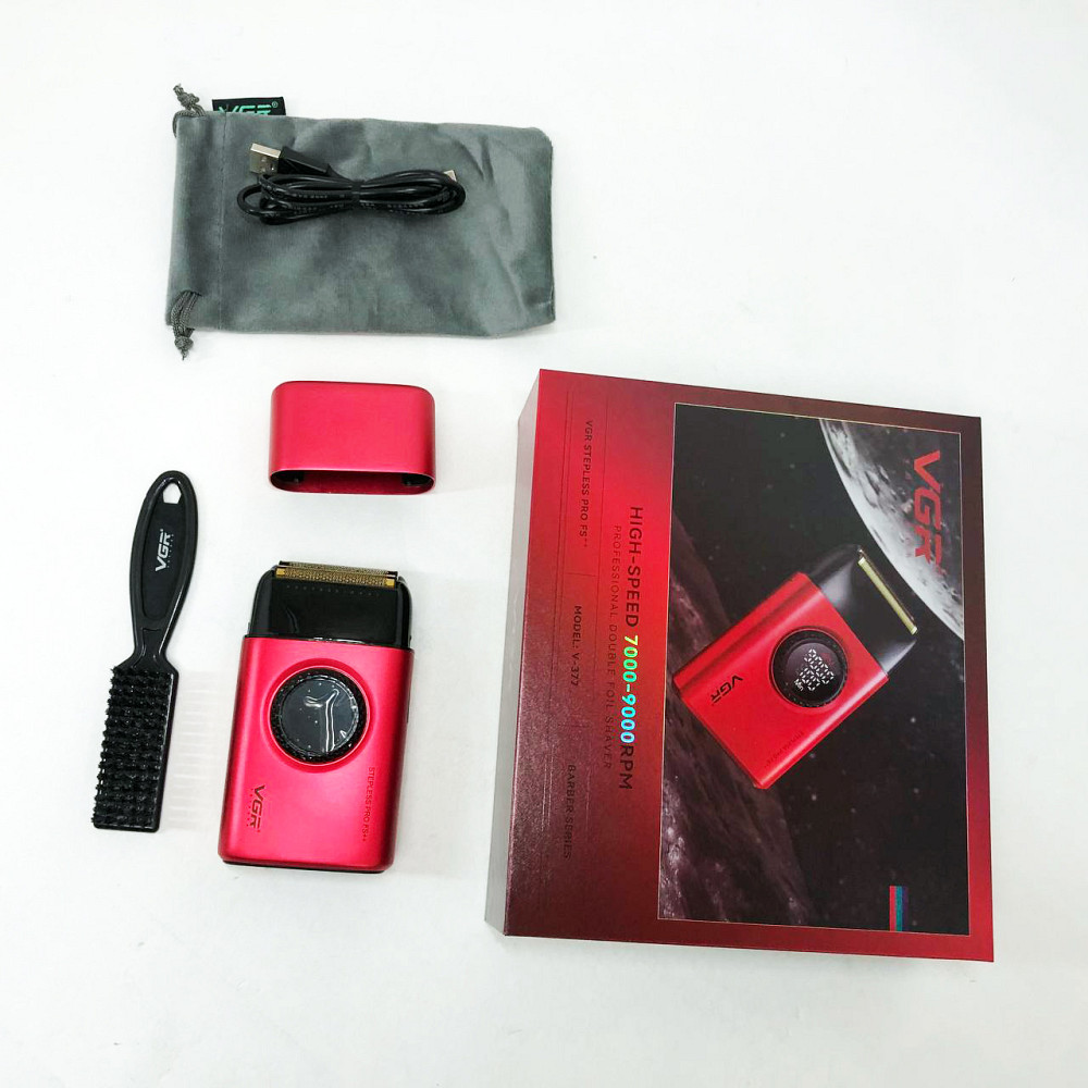 Бритва портативна акумуляторна VGR, Електробритва для ідеального гоління, Електробритва-шейвер чоловіча OQ-98 Львів - фото 17