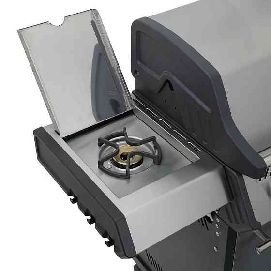 Газовий гриль SANTOS S-401, з бічним пальником, нержавіюча сталь 900266 Код: 010955 Рівне