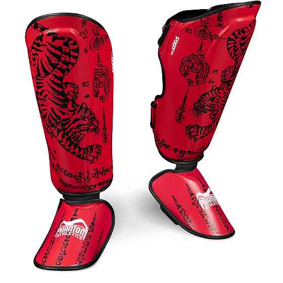 Захист гомілки та стопи Phantom Muay Thai Red L/XL Кам'янське