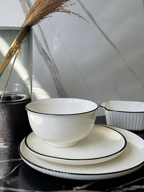 Тарілка глибока салатник "Вінтажний" 15*7 см 700 мл кераміка для дому та ресторанів Київ - фото 2