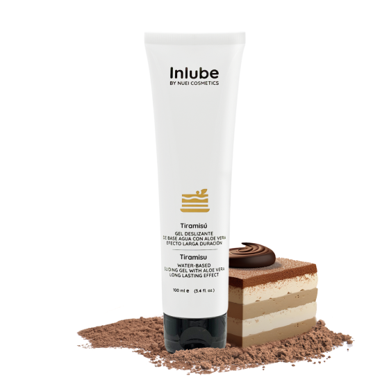 Съедобный лубрикант на водной основе INLUBE со вкусом тирамису, 100 мл Nuei (Испания) Sex Aura Киев