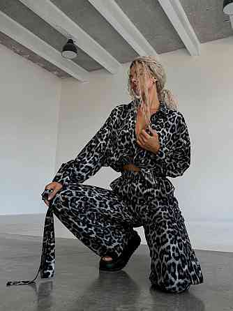 Стильний повсякденний костюм натуральний штапель Чорний, 46/48 Одеса