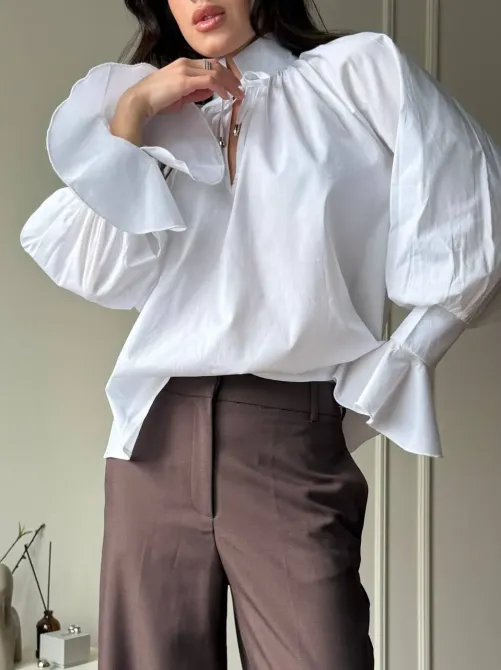 Женская блуза коттоновая - стильная новинка для элегантных образов. Одесса - изображение 13