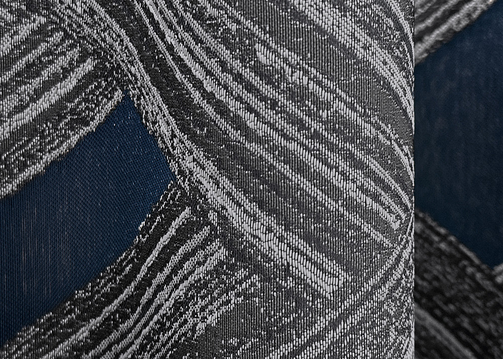 Комплект готовых штор VR-Textil Жаккард Mystery № 1624ш Серый с синим 150х290 см 2 шт (33-0533) Киев - изображение 8