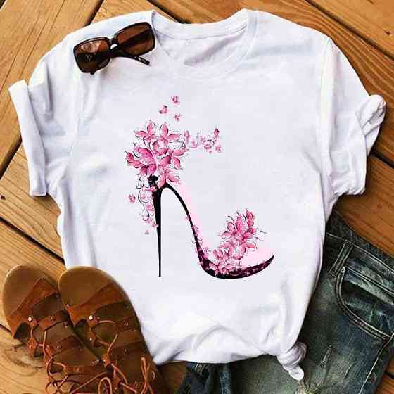 Футболка жіноча з принтом  46 Біла 2664084917 Дніпро