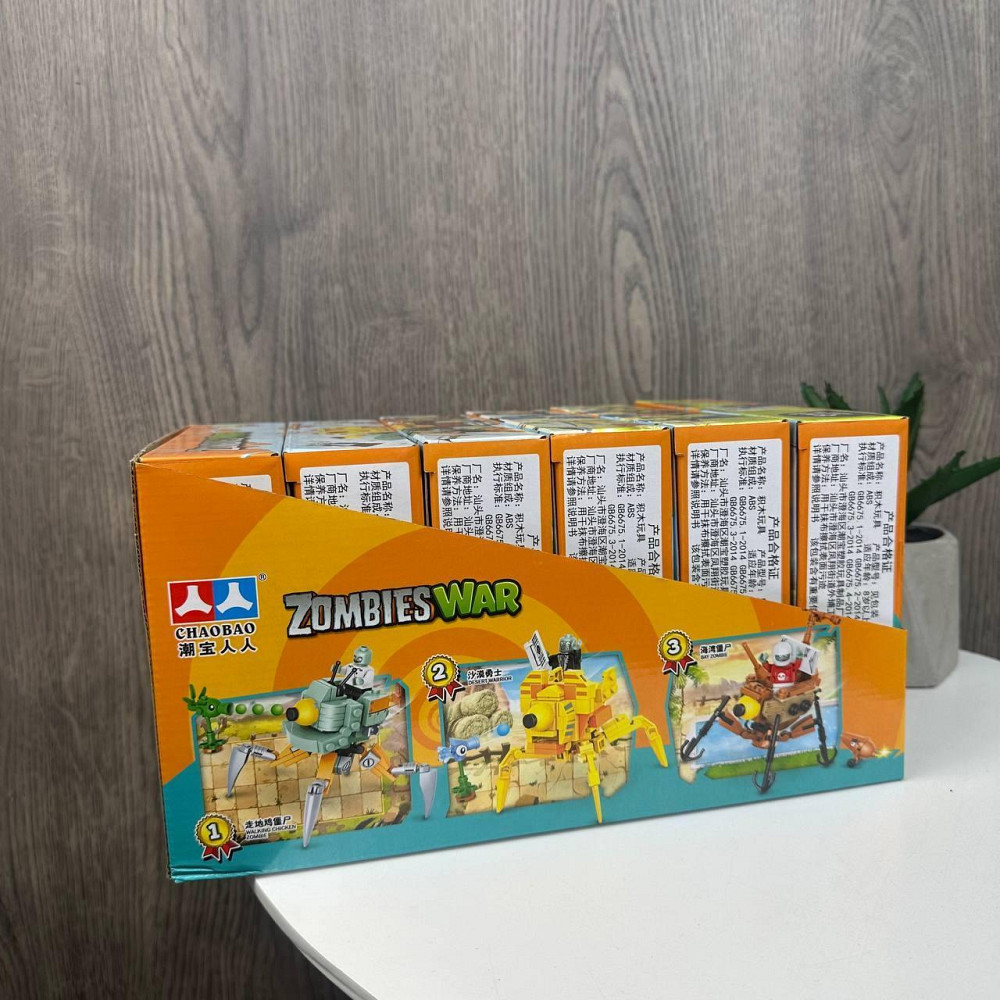 Дитячий конструктор Рослини проти Зомбі 7234 Plants vs Zombies фігурки набір з 6 коробок ( 21216 ) Харків - фото 8