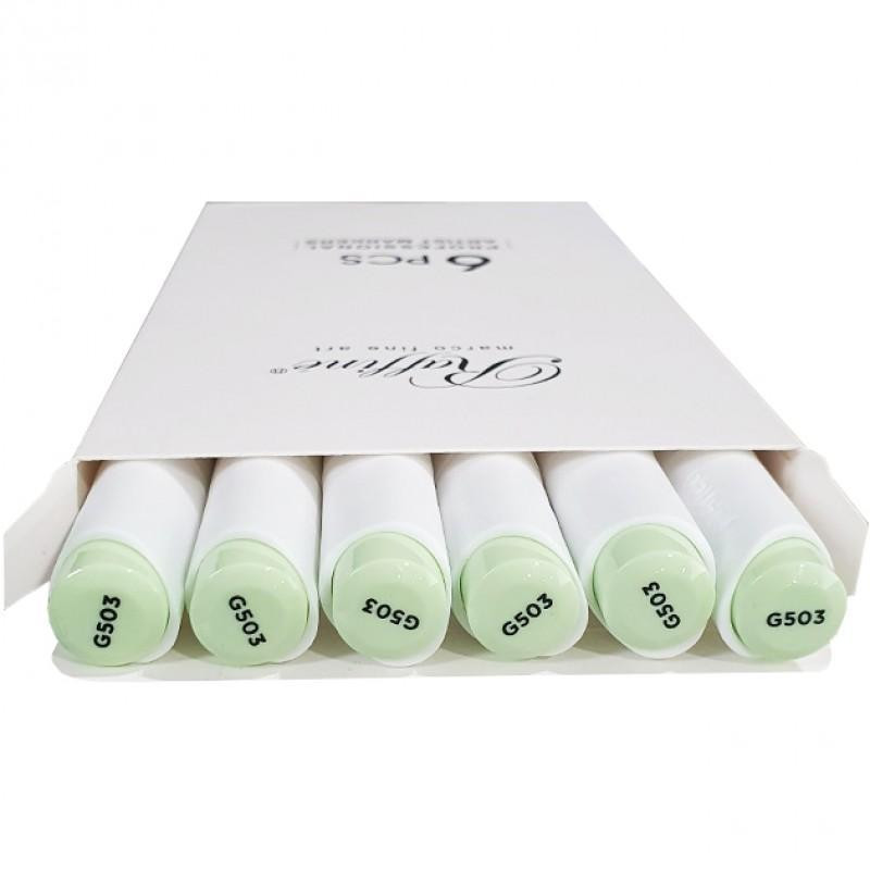 Скетч-маркер двосторонній "Marco" Raffine Pale green (G503) 7800-6CB, шт Київ - фото 1