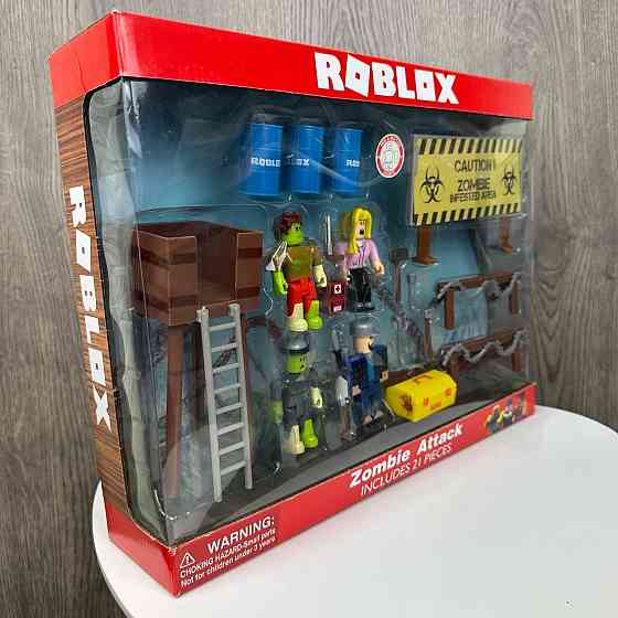 Великі ігрові фігурки Roblox в коробці атака зомбі, іграшкові чоловічки Роблокс набір ( 24443 ) Харьков