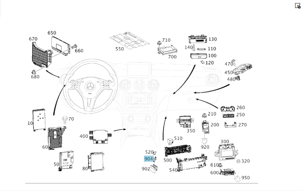 Mercedes-Benz  A0065452401 Колодка для запобіжника maxi C-Class Coupe C205 C-Class W205 C-class Estate S205 C-Class Cabrio A205 GLC Coupe C253 GLC X25 Одесса - изображение 1