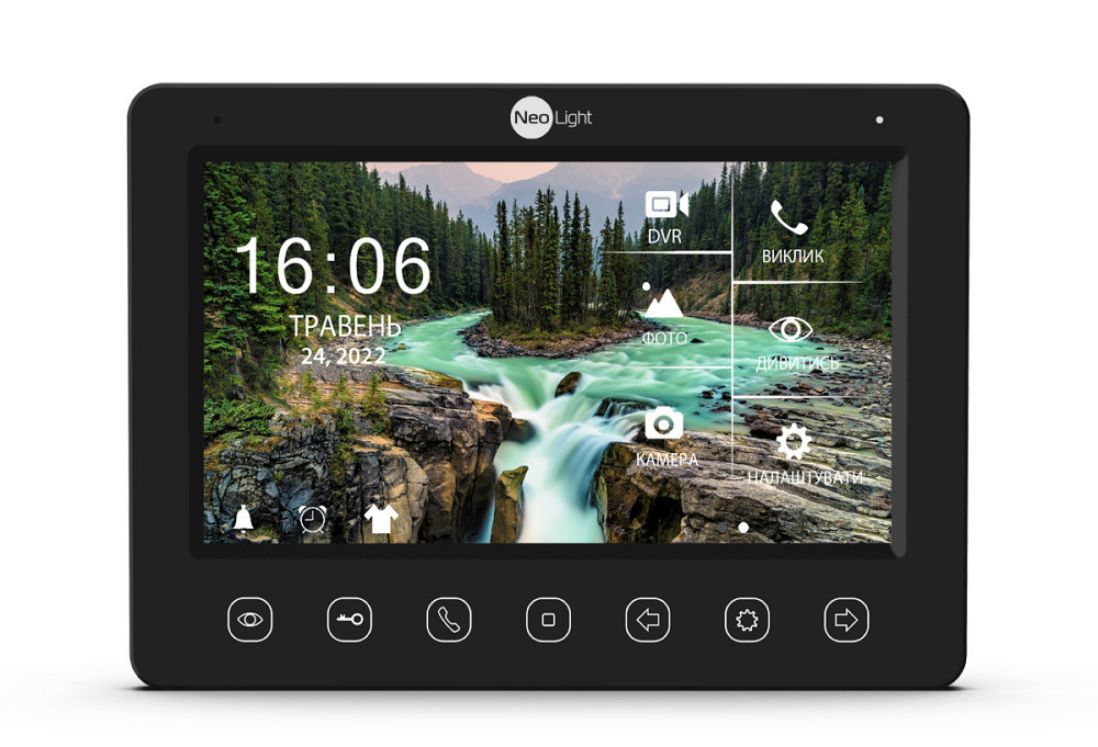 Комплект видеодомофона NeoLight KAPPA+ HD Black и панель вызова SOLO FHD Silver Киев - изображение 8