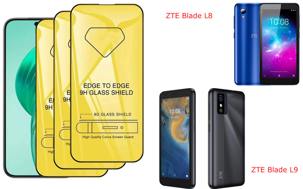Защитное стекло DefenzoGlass для ZTE Blade L8, ZTE Blade L9 – двойная прочность Киев - изображение 3
